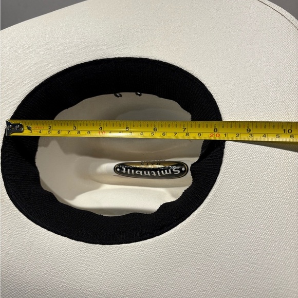 Smithbilt Hats Unisex White Cowboy Hat Size L/XL Cattleman Style - Picture 12 of 15